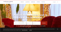 Desktop Screenshot of hotelcasondeltormes.com