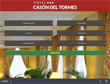 Tablet Screenshot of hotelcasondeltormes.com